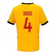 RC Lens Kevin Danso #4 Hjemmedrakt 2024-25 Kortermet